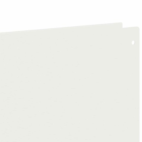 VidaXL Krawężnik do trawnika 10 szt. 100 x 18 cm Stal Biały