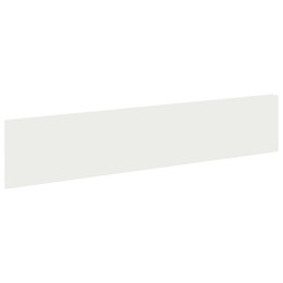 VidaXL Krawężnik do trawnika 10 szt. 100 x 22 cm Stal Biały