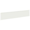 VidaXL Krawężnik do trawnika 10 szt. 100 x 22 cm Stal Biały