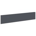 VidaXL Krawężnik do trawnika 10 szt. 100 x 22 cm Stal antracytowy