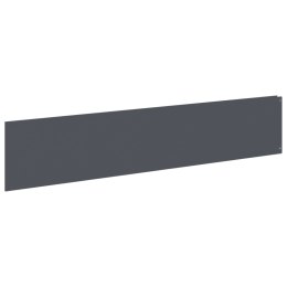 VidaXL Krawężnik do trawnika 10 szt. 100 x 22 cm Stal antracytowy