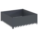 VidaXL Krawężnik do trawnika 100 x 100 x 35 cm Stal antracytowy