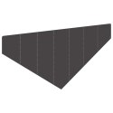 VidaXL Krawężnik do trawnika 100 x 45 cm Stal Czarny
