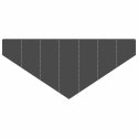 VidaXL Krawężnik do trawnika 100 x 45 cm Stal Czarny