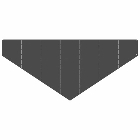 VidaXL Krawężnik do trawnika 100 x 45 cm Stal Czarny