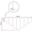 VidaXL Krawężnik do trawnika 100 x 45 cm Stal Czarny