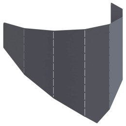 VidaXL Krawężnik do trawnika 100 x 45 cm Stal antracytowy
