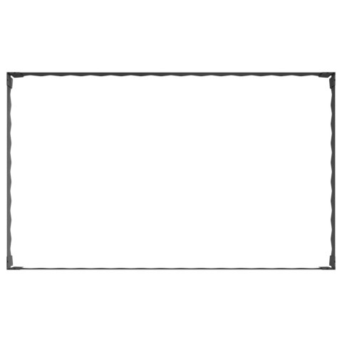VidaXL Krawężnik do trawnika 100 x 60 x 20 cm Stal Czarny