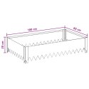 VidaXL Krawężnik do trawnika 100 x 60 x 20 cm Stal antracytowy
