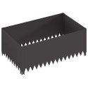 VidaXL Krawężnik do trawnika 100 x 60 x 35 cm Stal Czarny