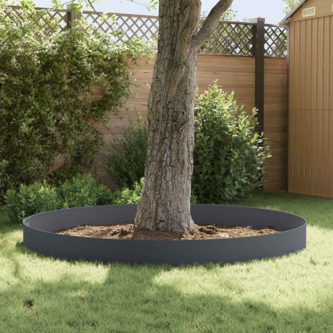 VidaXL Krawężnik do trawnika 20 szt. 100 x 18 cm Stal antracytowy