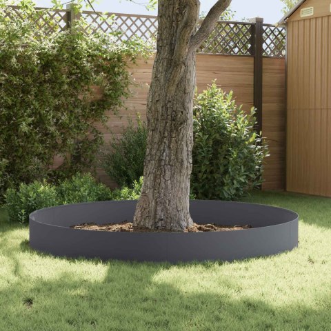 VidaXL Krawężnik do trawnika 20 szt. 100 x 22 cm Stal antracytowy