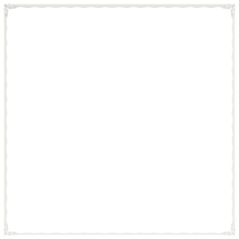 VidaXL Krawężnik do trawnika 4 szt. 100 x 100 x 20 cm Stal Biały