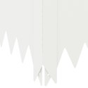 VidaXL Krawężnik do trawnika 4 szt. 100 x 100 x 20 cm Stal Biały