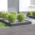 VidaXL Krawężnik do trawnika 4 szt. 100 x 100 x 20 cm Stal antracytowy