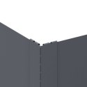VidaXL Krawężnik do trawnika 4 szt. 100 x 100 x 20 cm Stal antracytowy