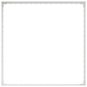 VidaXL Krawężnik do trawnika 4 szt. 100 x 100 x 35 cm Stal Biały