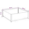 VidaXL Krawężnik do trawnika 4 szt. 100 x 100 x 35 cm Stal antracytowy