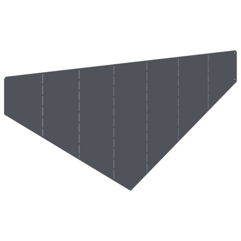 VidaXL Krawężnik do trawnika 4 szt. 100 x 45 cm Stal antracytowy