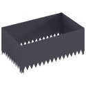 VidaXL Krawężnik do trawnika 4 szt. 100 x 60 x 35 cm Stal antracytowy