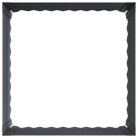 VidaXL Krawężnik do trawnika 60 x 60 x 35 cm Stal antracytowy