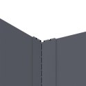 VidaXL Krawężnik do trawnika 60 x 60 x 35 cm Stal antracytowy