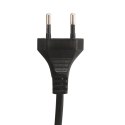 VidaXL Lampa podłogowa z 2 kloszami, czarna, E27, żeliwo