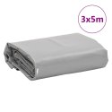 PLANDEKA PŁACHTA OKRYCIOWA OCHRONNA SZARA 3X5M 650G/M²