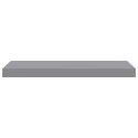 VidaXL Półki ścienne, 4 szt., szare, 60x23,5x3,8 cm, MDF