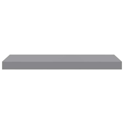 VidaXL Półki ścienne, 4 szt., szare, 60x23,5x3,8 cm, MDF