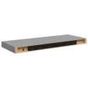 VidaXL Półki ścienne, 4 szt., szare, 60x23,5x3,8 cm, MDF