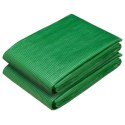 PLANDEKA OCHRONNA WODOODPORNA UV Z OCZKAMI 2 SZT. ZIELONA 4X4M 260GSM PE