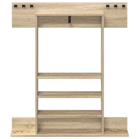 VidaXL Stojak na kij bilardowy Drewno inżynieryjne 93 x 12 x 103 cm