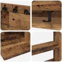 VidaXL Stojak na kij bilardowy Drewno inżynieryjne 93 x 12 x 103 cm