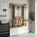 VidaXL Stojak na kij bilardowy Drewno inżynieryjne 93 x 12 x 103 cm