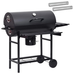 VidaXL Grill beczkowy na kółkach z półkami 3 szt. 115 x 85 x 95 cm
