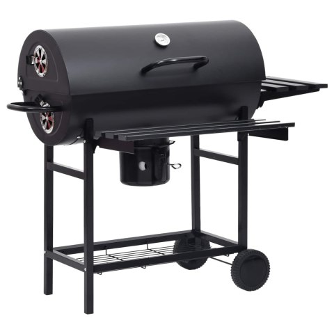 VidaXL Grill beczkowy na kółkach z półkami 3 szt. 115 x 85 x 95 cm