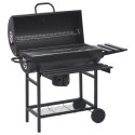 VidaXL Grill beczkowy na kółkach z półkami 3 szt. 115 x 85 x 95 cm