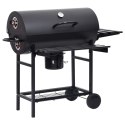 VidaXL Grill beczkowy na kółkach z półkami 3 szt. 115 x 85 x 95 cm