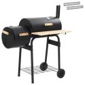 VidaXL Grill na świeżym powietrzu 103 x 60 x 113 cm Stal Czarny