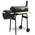 VidaXL Grill na świeżym powietrzu 103 x 60 x 113 cm Stal Czarny