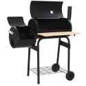 VidaXL Grill na świeżym powietrzu 103 x 60 x 113 cm Stal Czarny