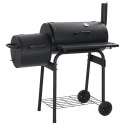 VidaXL Grill na świeżym powietrzu 103 x 60 x 113 cm Stal Czarny