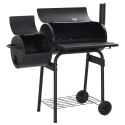 VidaXL Grill na świeżym powietrzu 103 x 60 x 113 cm Stal Czarny