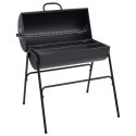 VidaXL Grill na świeżym powietrzu 3 szt. 80 x 73 x 90 cm Metal Czarny