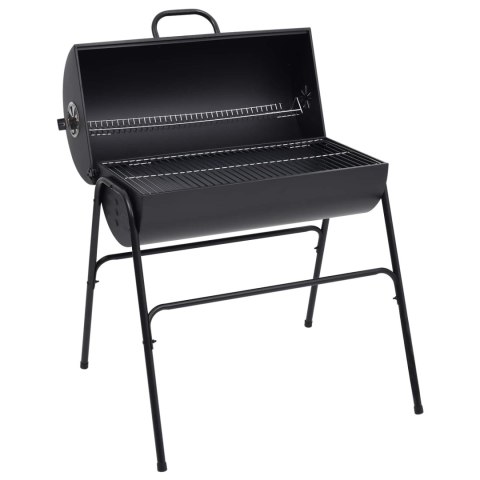 VidaXL Grill na świeżym powietrzu 3 szt. 80 x 73 x 90 cm Metal Czarny