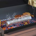 VidaXL Grill na świeżym powietrzu Ø 40 x 80 cm Stal Czarny