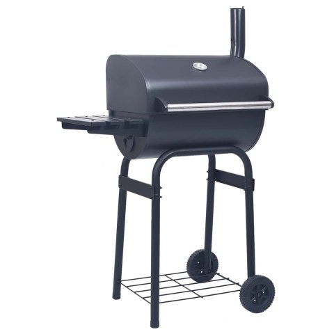VidaXL Grill węglowy 75 x 48 x 120 cm srebrny