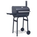 VidaXL Grill węglowy 75 x 48 x 120 cm srebrny