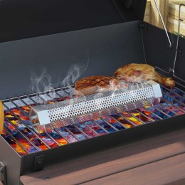 VidaXL Grill węglowy z rurkami do wędzenia 91 x 71 x 107 cm Stal